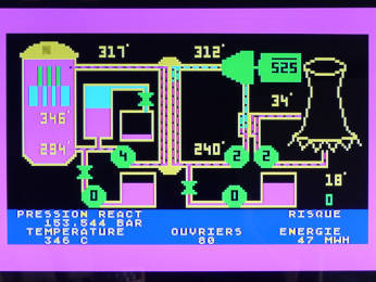 Peritel Atari 800 Centrale nucleaire, version Peritel, Image via PERITEL adapter