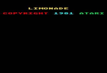 Peritel Atari 800 Limonade, version Peritel, PERITEL adaptor, RGB (via Altirra)