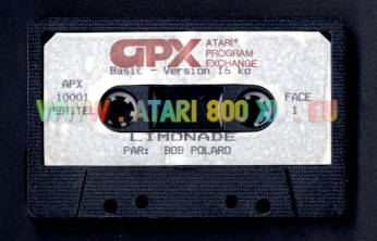 Peritel Atari 800 Limonade, version Peritel, Tape, Side A