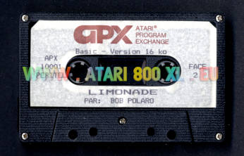 Peritel Atari 800 Limonade, version Peritel, Tape, Side B