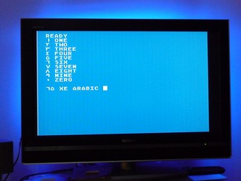 'Star' Arabic Atari 65XE Numbers 0 to 9, in Arab