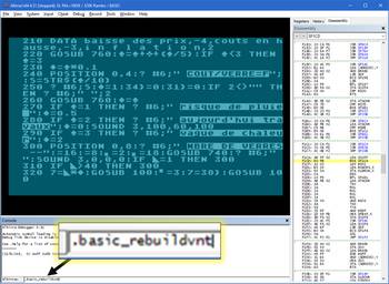 In the Altirra debugger