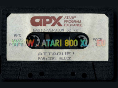 Peritel Atari 800 Attaque!, version Peritel, Tape, Side A